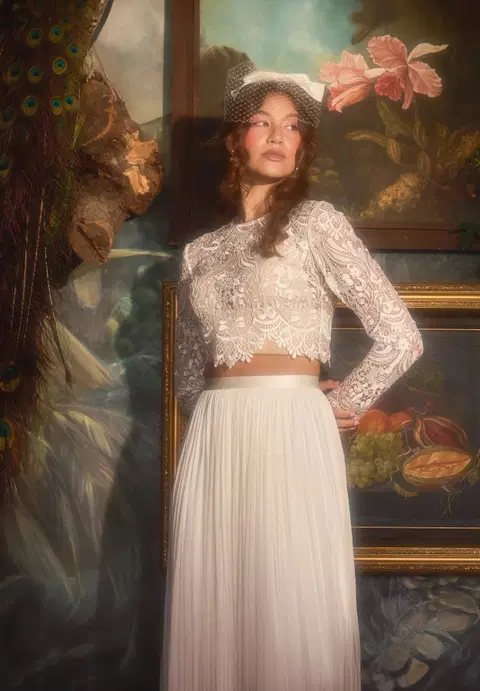 Bernice Topper wedding dress by Catherine Deane, two-piece, lace