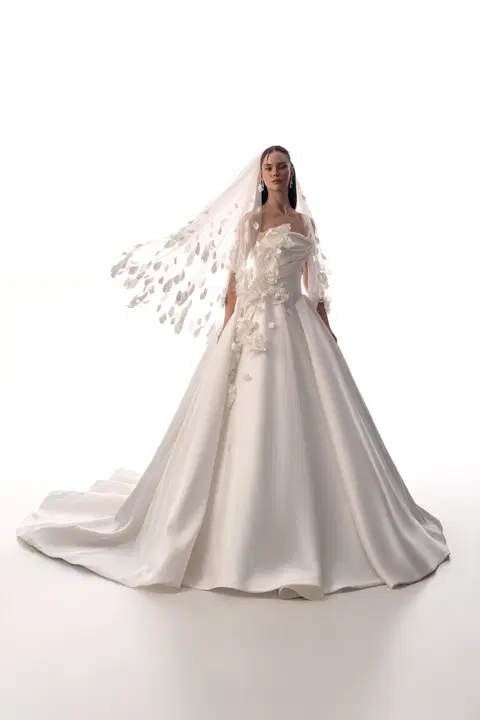 Cora wedding dress by Innocentia, ball gown, satin
