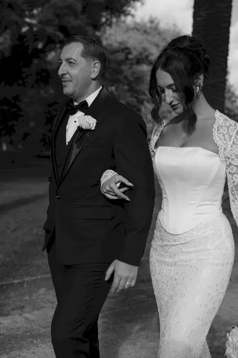 Francesca wedding dress by MWL Bride, mermaid, satin