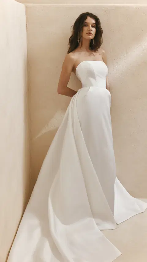 Tara wedding dress by Anna Kara, ball gown, mikado