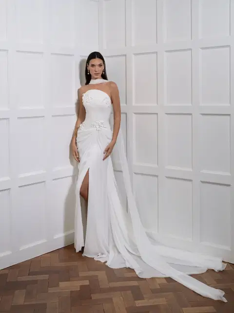 Ravello trouwjurk van Avenue by Josephine Scott, trompet, chiffon