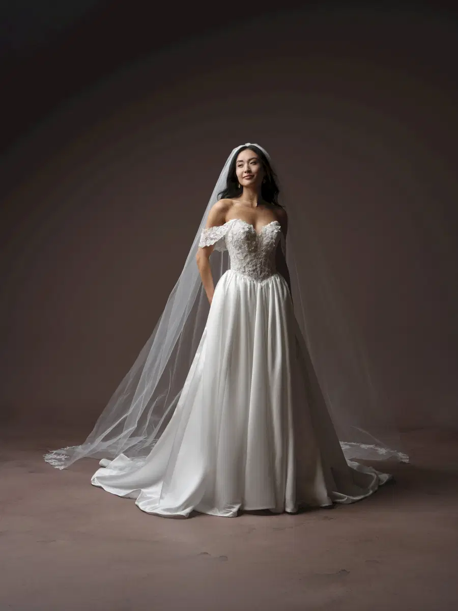 LAURETTE by Rebecca Ingram: A-Line silhouette, sweetheart neckline, cap sleeves, organza
