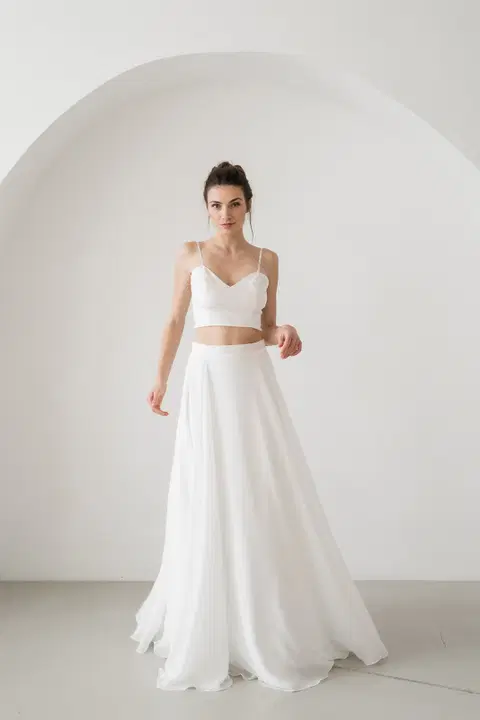 Arya wedding dress by Esther Hofmann, two-piece, tulle