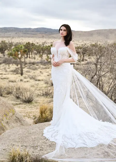 Cottonwood wedding dress by Dando London, mermaid, lace
