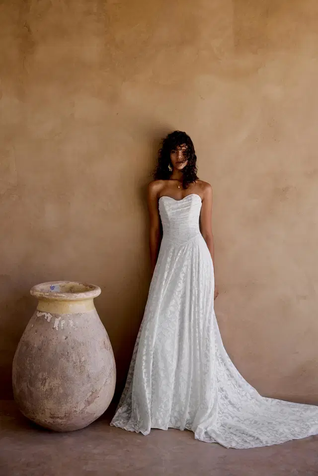 66443 by Lillian West: Trumpet silhouette, sweetheart neckline, sleeveless, tulle