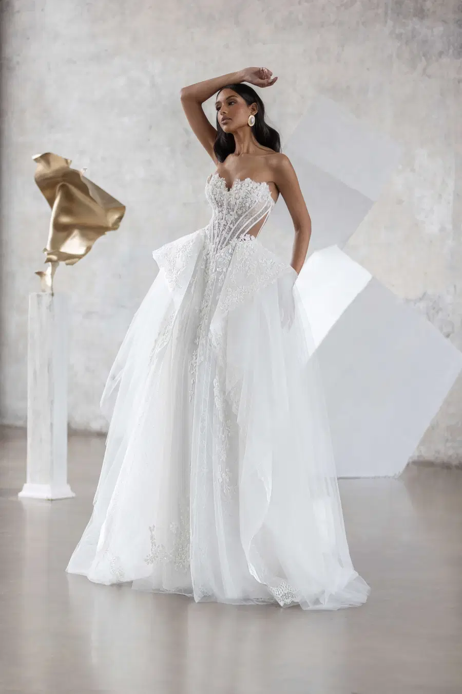 Finesse by Jarice: Ball Gown silhouette, sweetheart neckline, chantilly