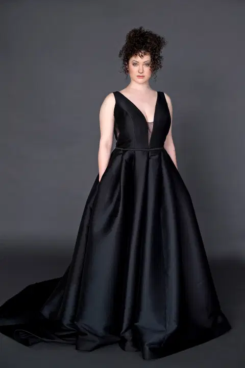 Black Clean wedding dress by DarkDreamCouture