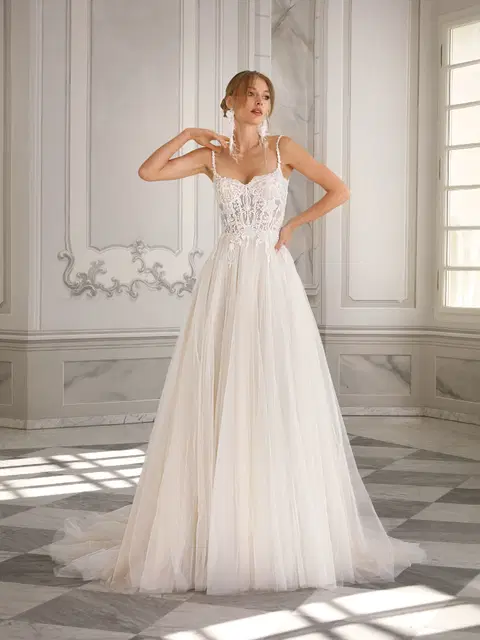 Natta wedding dress by Vanilla Sposa, A-line, lace