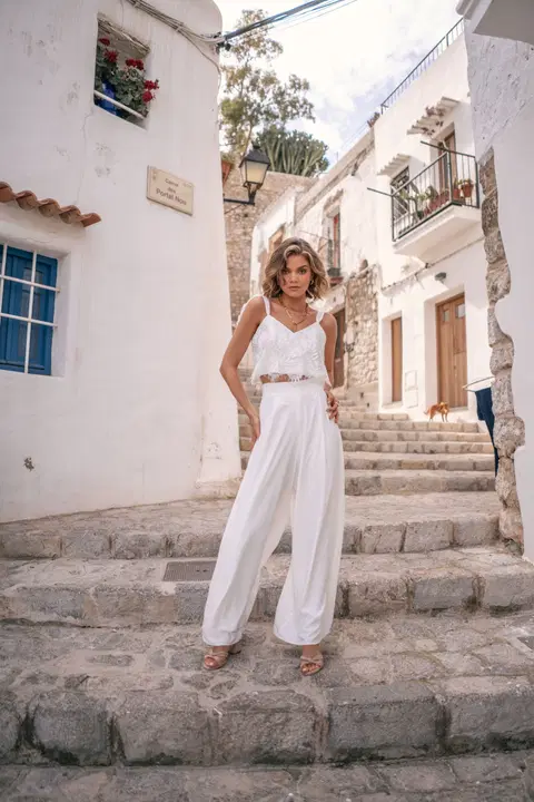 Charice Top by Malee, two-piece, chiffon
