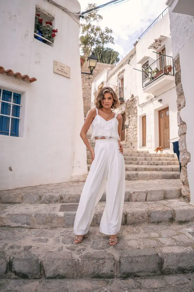 Charice Top by Malee: Two-Piece silhouette, V-neck neckline, chiffon