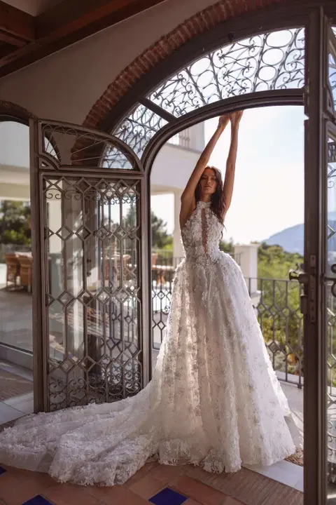 Amoria wedding dress by Tina Valerdi, ball gown, tulle
