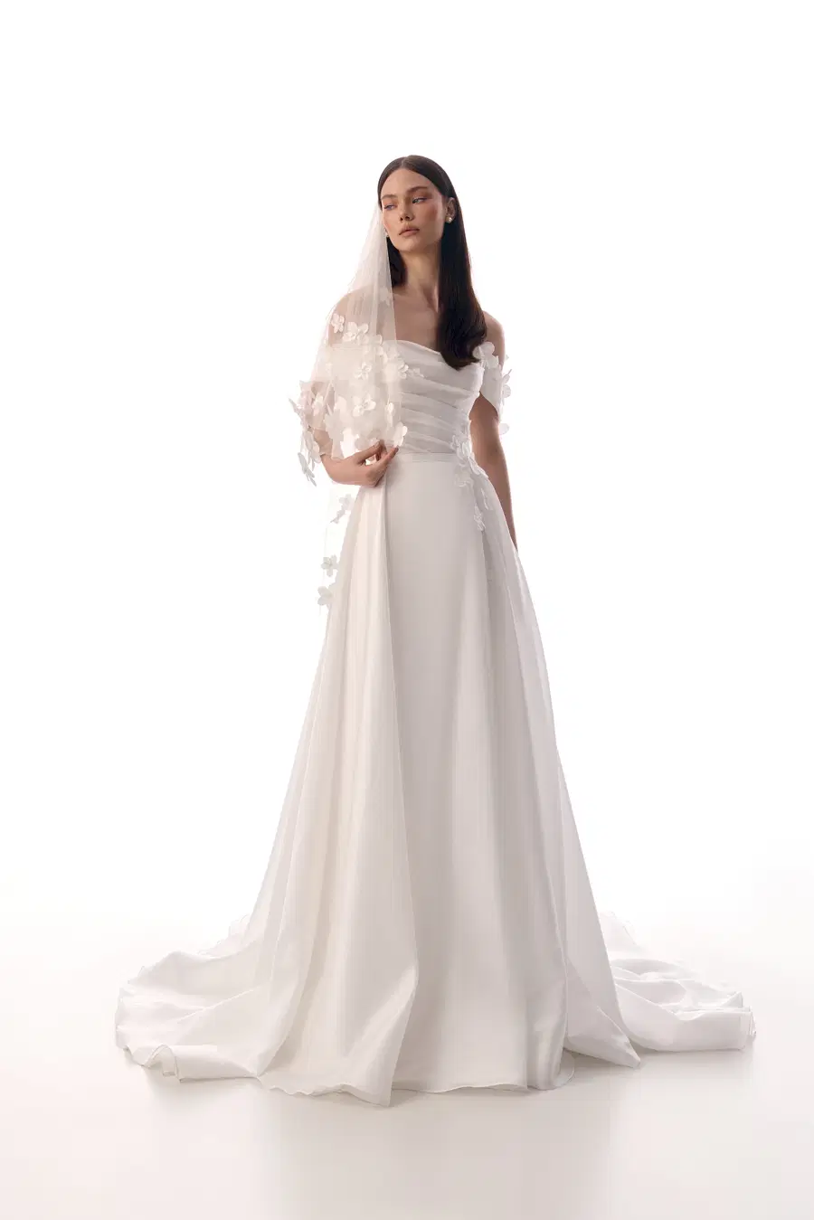Ruth by Innocentia: A-Line silhouette, scoop neckline, organza