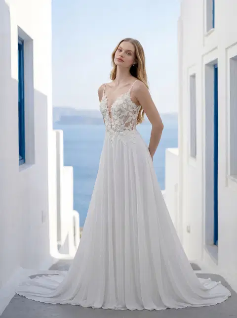 Thais 1010097 wedding dress by Mori Lee, A-line, tulle