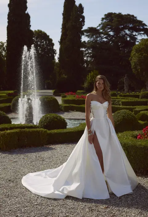 Zaira 24-015(3) wedding dress by Ricca Sposa Atelier, A-line, embroidery